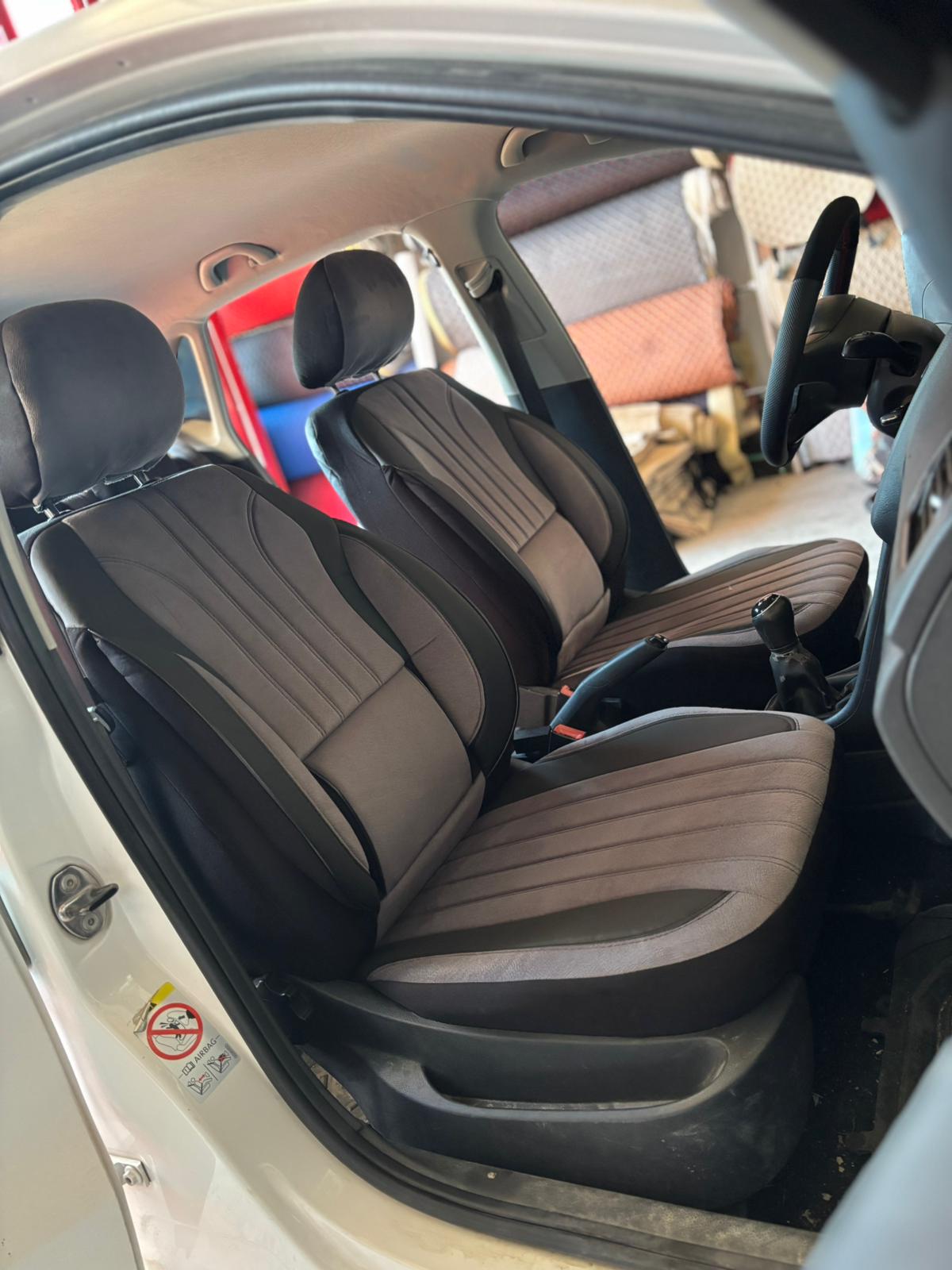 Ön koltuk gri kumaş tasarım